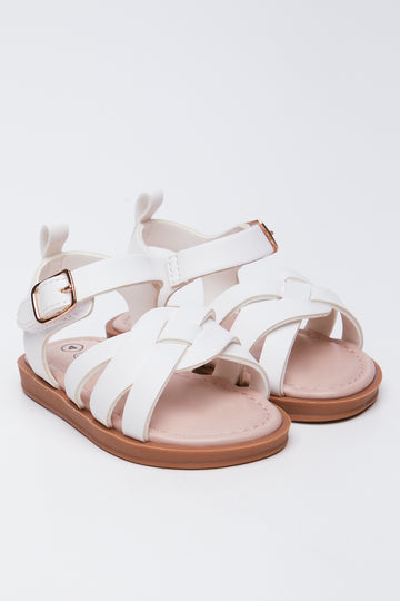 White Strappy Sandals
