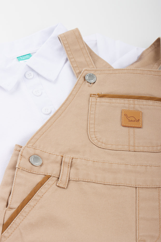 Stone Twill Dungaree and Golfer Set (1)