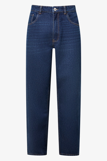Relaxed Baggy Dark Wash Denim Jeans