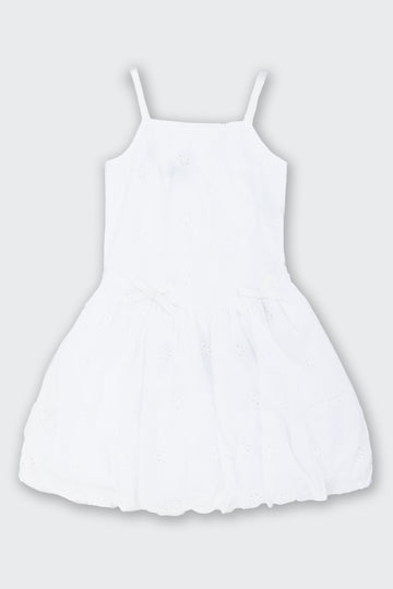 White Anglaise Bubble Dress