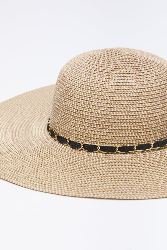 Wide Brim Straw Sun Hat (1)