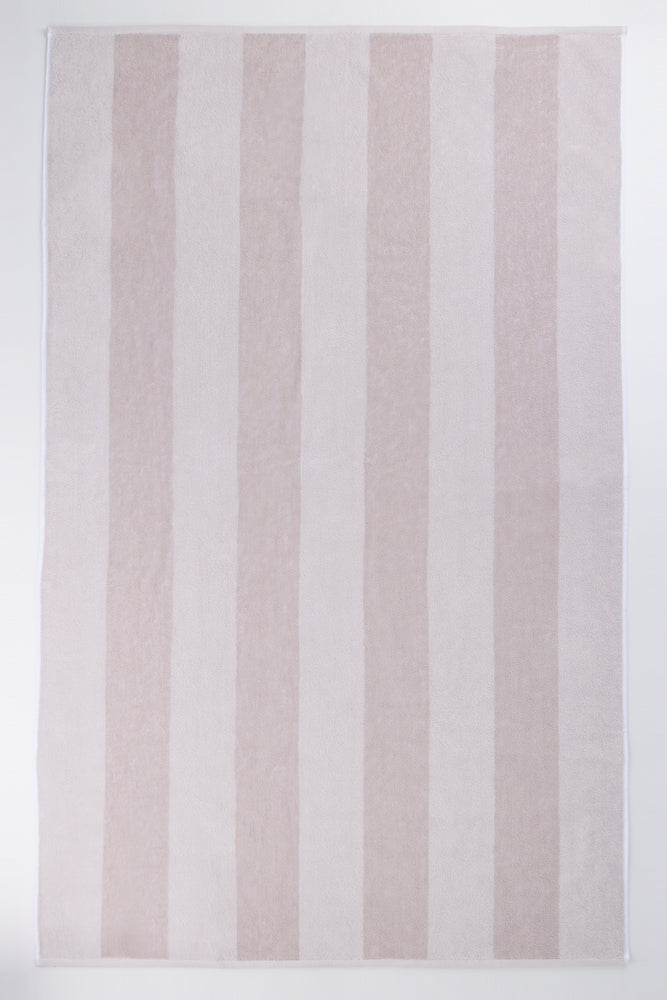 Natural Two Tone Stripe Bath Sheet