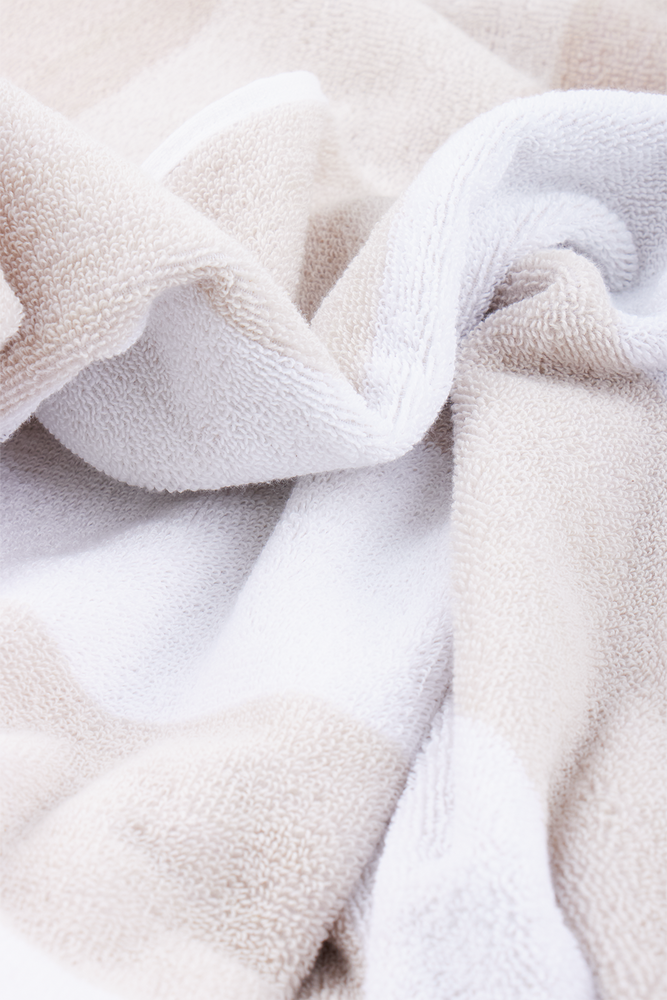Natural Two Tone Stripe Bath Sheet (1)
