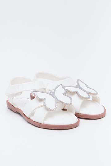 White Butterfly Sandals
