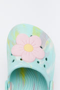 Mint Marble 3D Daisy Clogs (4)