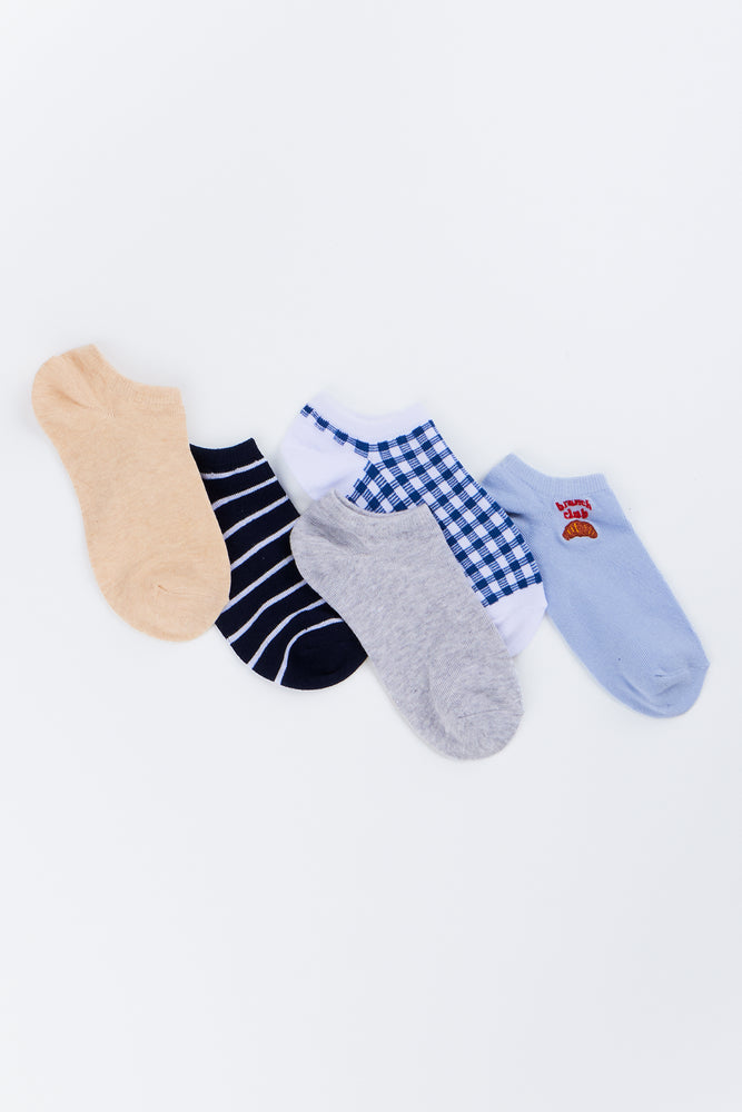 5 Pack Lowcut Croissant Socks