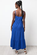 Blue Textured Maxi Dress (2)