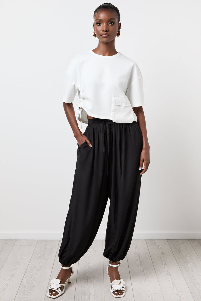 Black High Waisted Balloon Pants