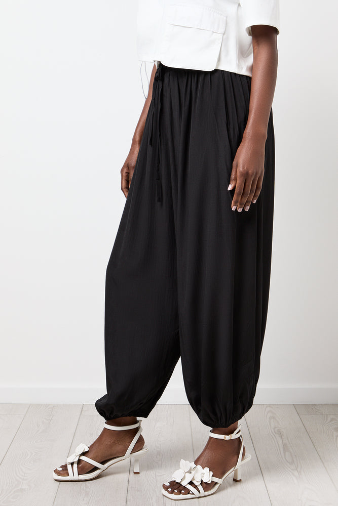 Black High Waisted Balloon Pants (1)