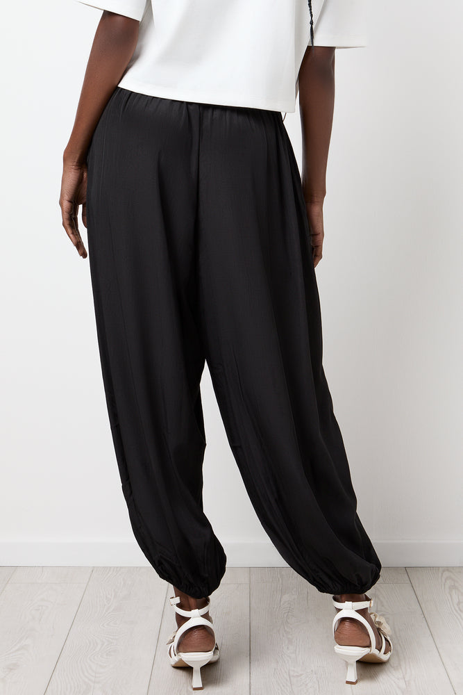 Black High Waisted Balloon Pants (2)