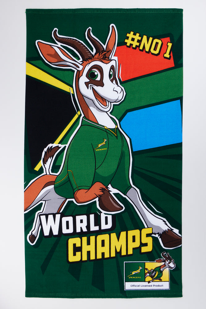 Green Bokkie Beach Towel