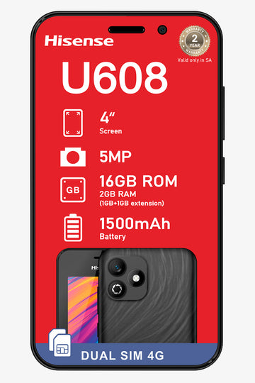 Hisense U608 Black Vodacom