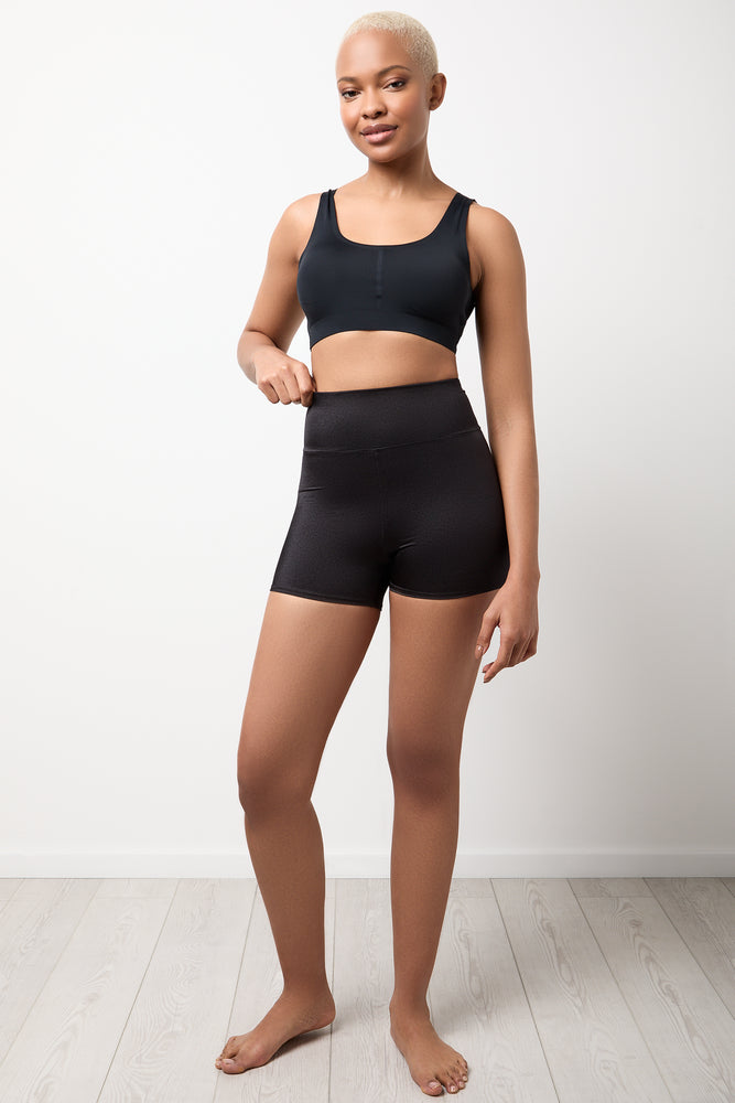 Black High Waisted Netball Shorts