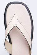 Cream Flatform Thong Sandals (4)