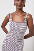 Striped Ribbed Midi Dress (3)