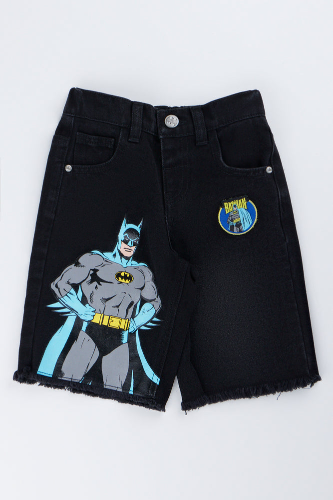 Batman Black Denim Skater Shorts