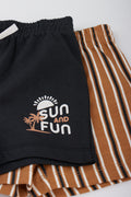 2 Pack Casual Knit Shorts (1)