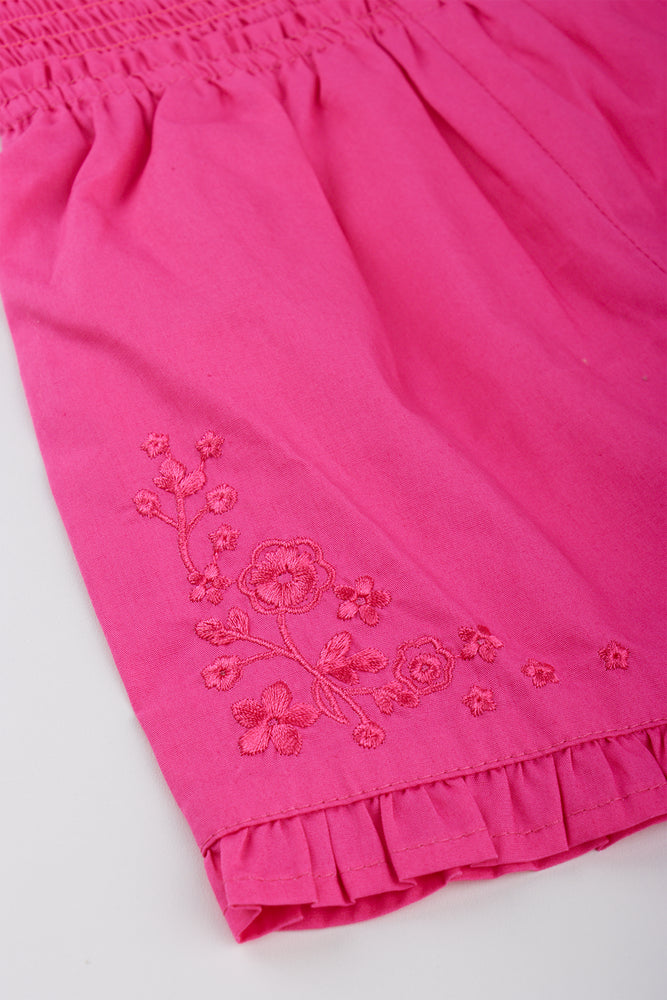 Pink Frilled Off Shoulder Jumpsuit (1)