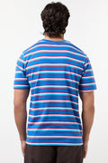 Cobalt Blue Striped Regular T-Shirt (2)