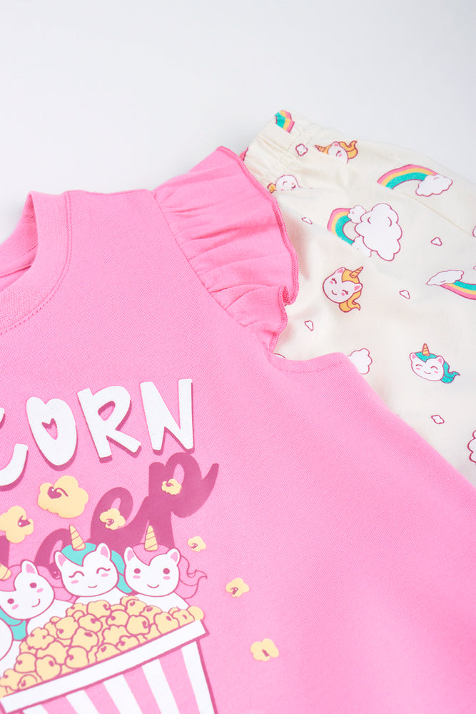 Pink Unicorn Pyjama Set (1)