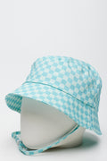 Mint Checkered Bucket Hat