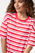 Red Stripe Casual Maxi Dress (3)