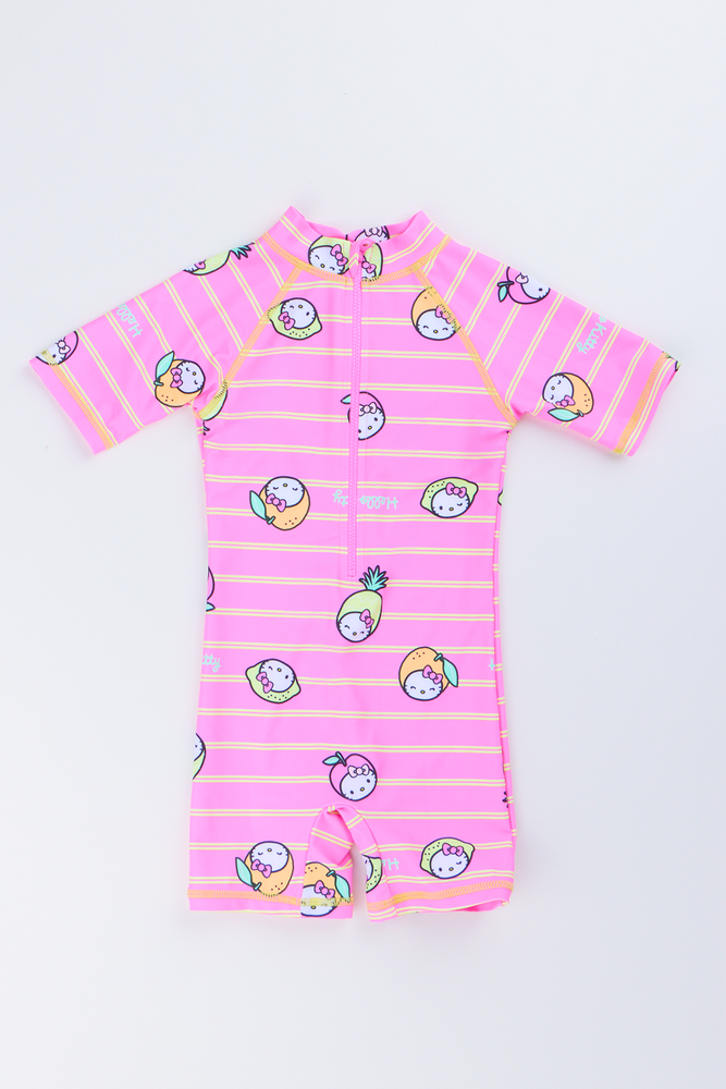 Hello Kitty Pink Striped Swimsuit