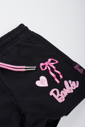 Black Barbie Fleece Shorts (1)