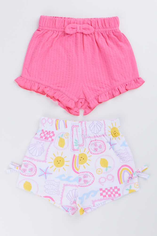 Coastal Print Knit Shorts