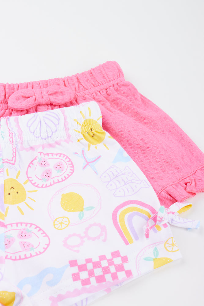 Coastal Print Knit Shorts (1)
