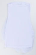 White Graphic Print Ruffle Dress (2)