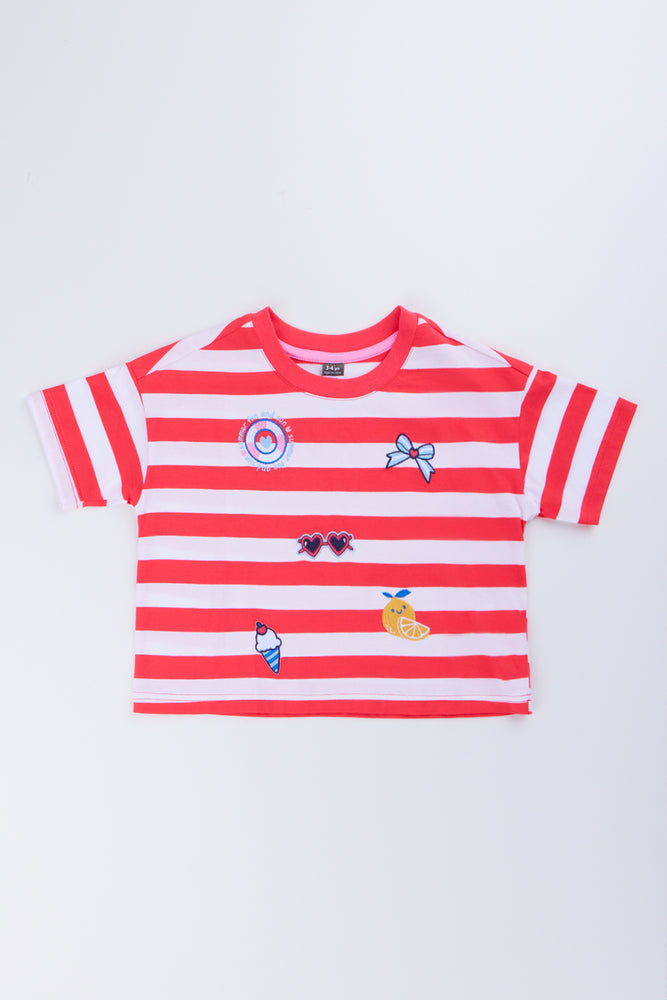 Red White Striped T-Shirt