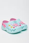 Aqua Light-Up Starfish Clogs