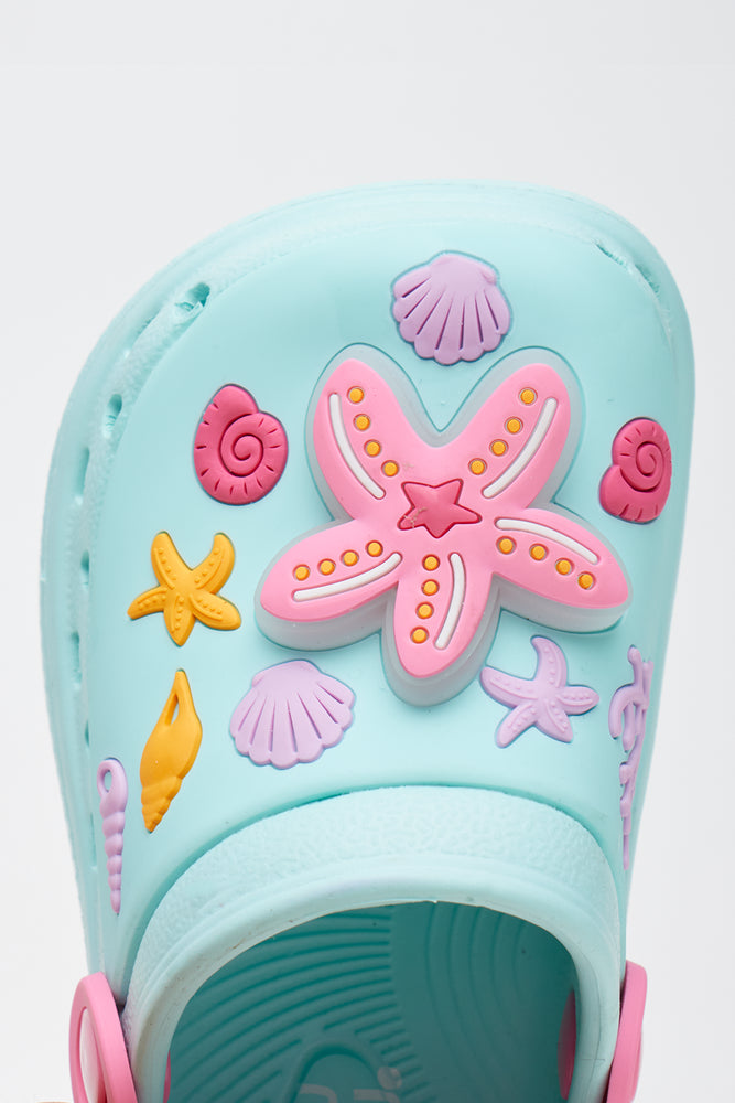 Aqua Light-Up Starfish Clogs (4)