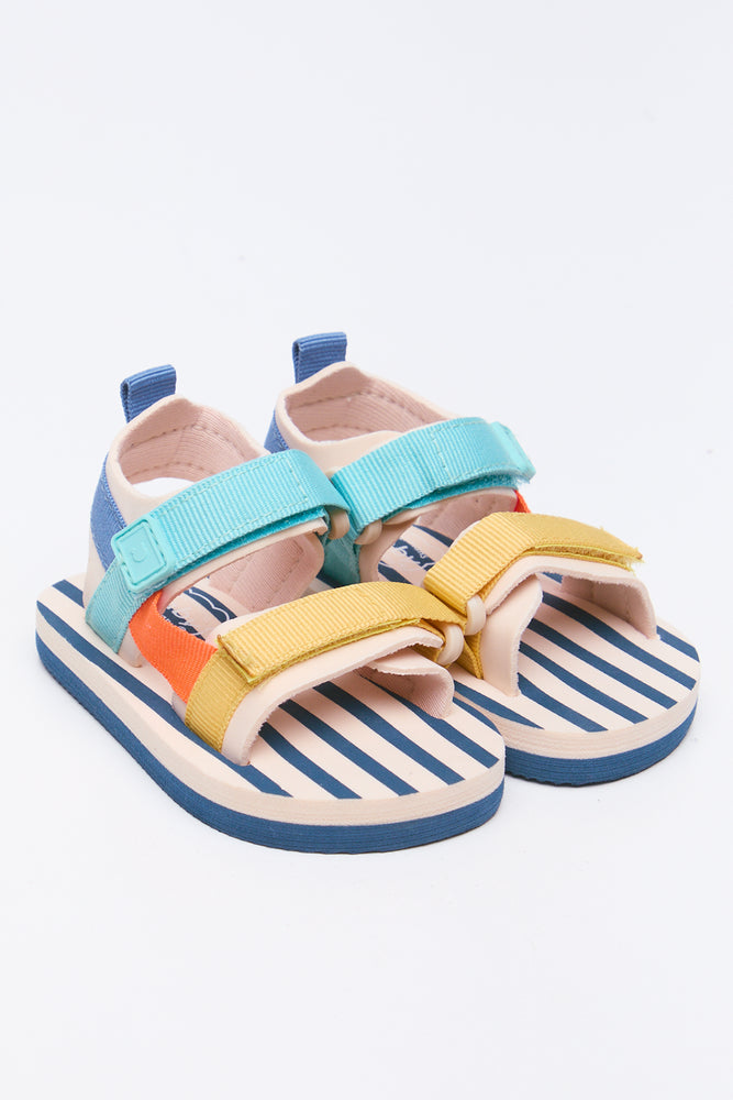 Multi Colour Striped Sandals