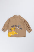 Lion King Embroidered Taupe Jacket (1)