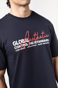 Relaxed Fit Navy Graphic T-Shirt (3)