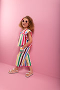 ME&B Rainbow Stripe Woven Top (2)