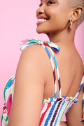 ME&B Multi Colour Striped Dress (1)