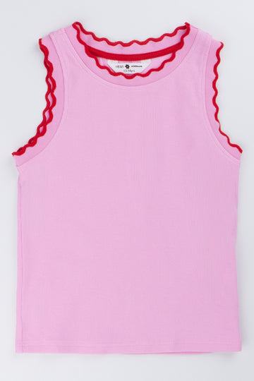 ME&B Dusty Pink Ribbed Vest