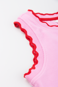 ME&B Dusty Pink Ribbed Vest (1)
