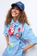 ME&B Blue Denim Peak Cap