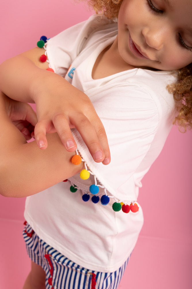 ME&B Shenanigans Pom Pom T-Shirt (3)