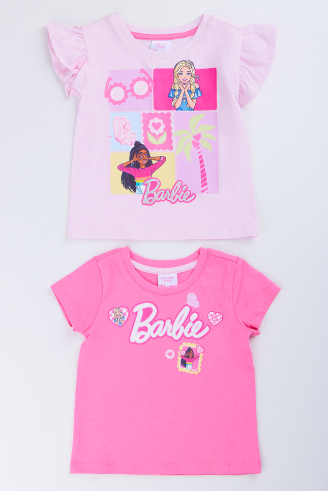Pink Barbie Graphic T-Shirt 2-Pack