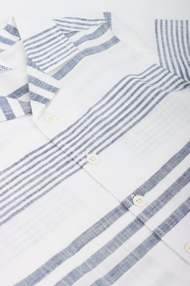 Striped Resort Collar Shirt (1)