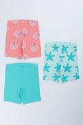 3 Pack Printed Cycle Shorts (2)