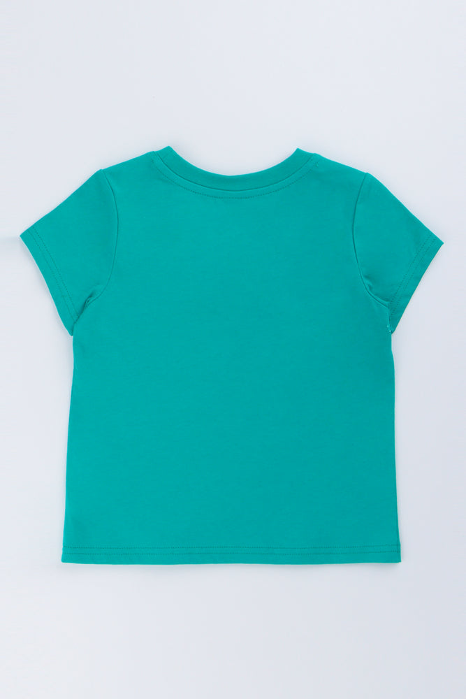 Jade Shell Embroidered Basic T-Shirt (2)