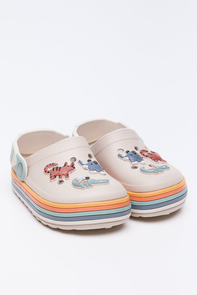 Stone Animal Print Light Up Clogs