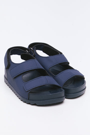 Navy Double Strap Sandals