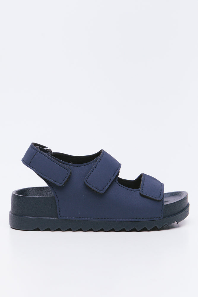 Navy Double Strap Sandals (1)